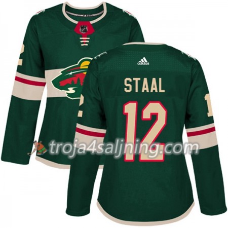Minnesota Wild tröja Eric Staal 12 Adidas 2017-2018 Grön Authentic - Dame NHL Tröjor
